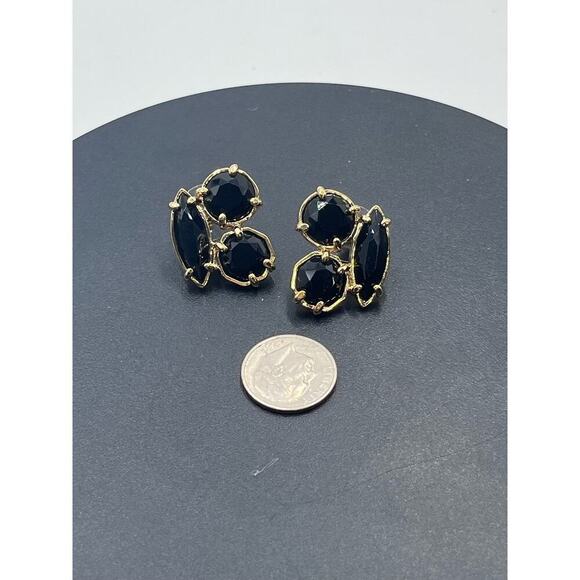 Kate spade New York Desert Stone Cluster Black Glass Gold Tone Stud
Earrings - Picture 9 of 14